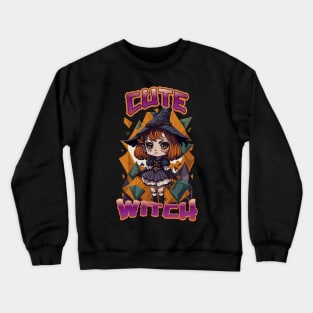 Cute Witch Halloween Crewneck Sweatshirt